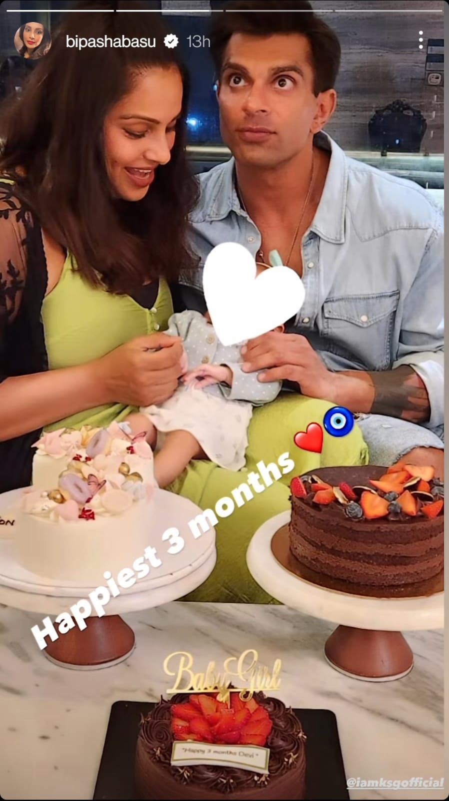 Bipasha Basu Karan Singh Grover Share Adorable Pictures As Daughter Devi Turns 3 Months Old